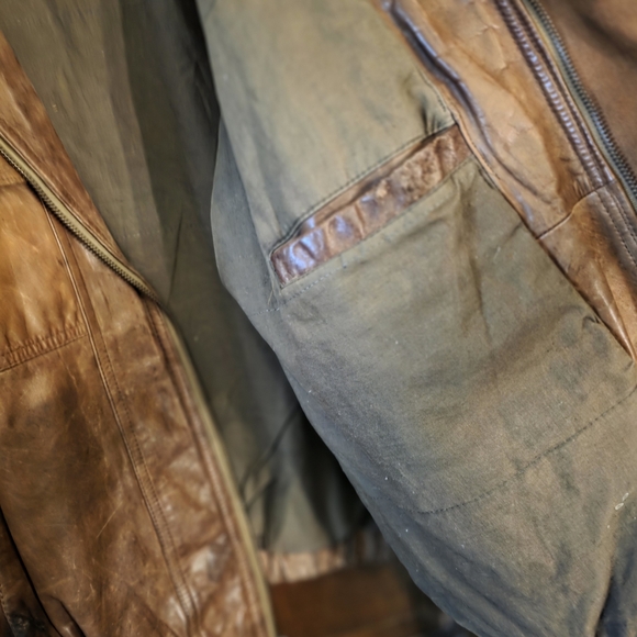 Brown Bomber Jacket - Picture 4 of 4